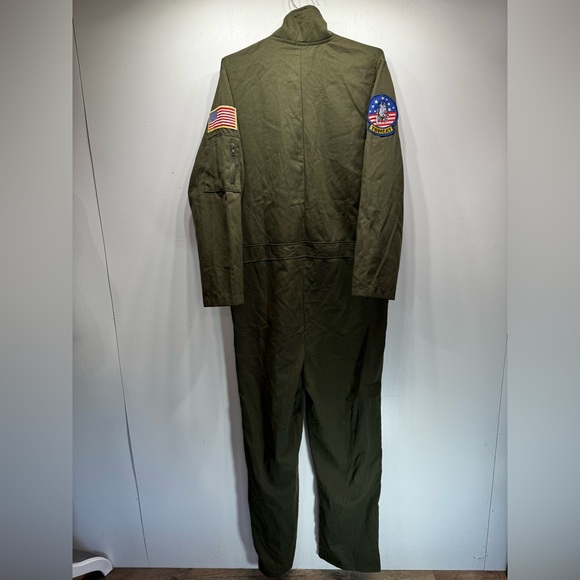 Top Gun Goose Nick Bradshaw Costume Val Kilmer Flight Mechanic Jumpsuit S-M - Picture 6 of 13